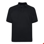 KAM KBS501 Plain Polo - black
